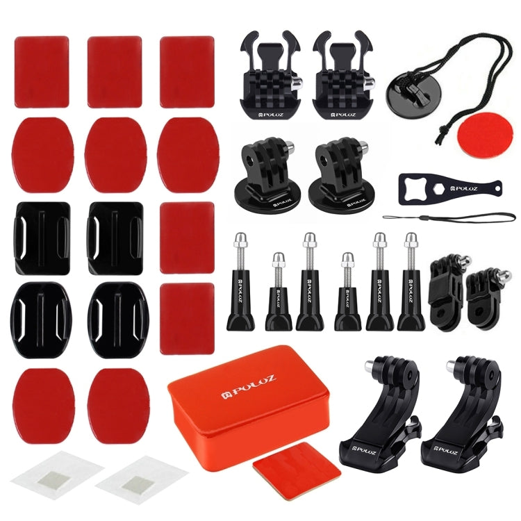 PULUZ 53 in 1 Accessories Total Ultimate Combo Kits with Camouflage EVA Case (Chest Strap + Suction Cup Mount + 3-Way Pivot Arms + J-Hook Buckle + Wrist Strap + Helmet Strap + Extendable Monopod + Sur ...  for GoPro, Insta360, DJI and Other Action Cameras -  by PULUZ | Online Shopping UK | buy2fix