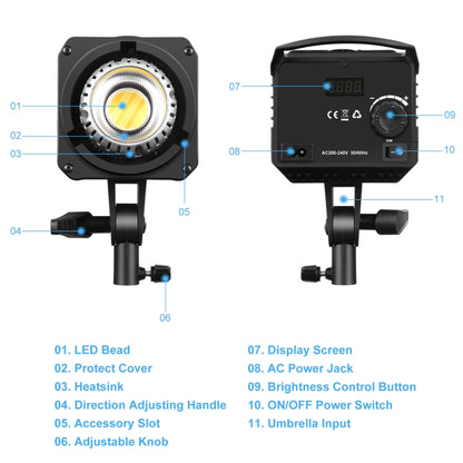 PULUZ 220V150W 3200K-5600K Studio Video Light + 2.8m Light Holder + 65cm Foldable Lantern Softbox Photography Kit(UK Plug) - Camera Accessories by PULUZ | Online Shopping UK | buy2fix