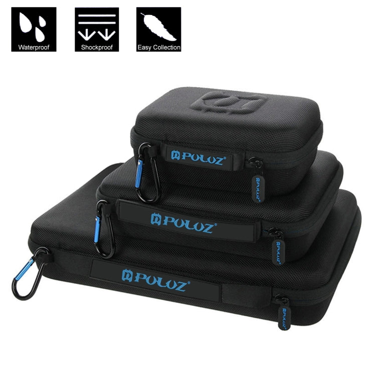 PULUZ Waterproof Carrying and Travel Case for for GoPro, Insta360, DJI and Other Action Cameras Accessories, Medium Size: 23cm x 17cm x 7cm - Carry Cases by PULUZ | Online Shopping UK | buy2fix