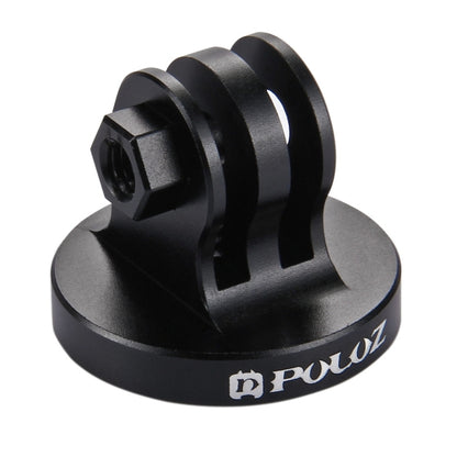 PULUZ 1/4 inch Screw Hole Tripod Mount CNC Adapter for GoPro Hero11 Black / HERO10 Black /9 Black /8 Black /7 /6 /5 /5 Session /4 Session /4 /3+ /3 /2 /1, DJI Osmo Action and Other Action Cameras(Black) - DJI & GoPro Accessories by PULUZ | Online Shopping UK | buy2fix
