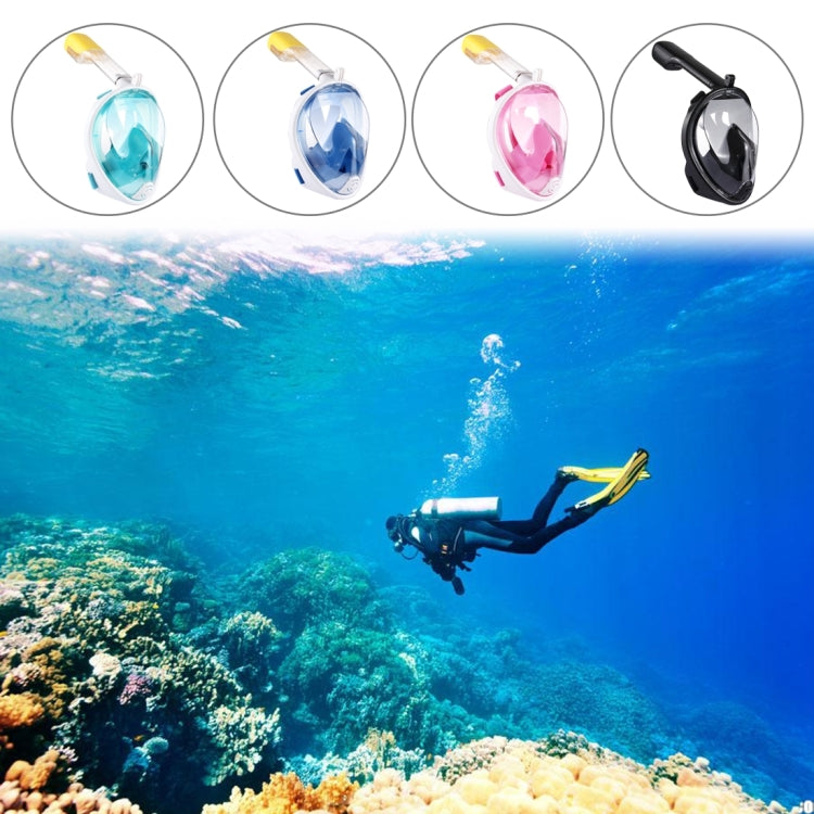 PULUZ 220mm Tube Water Sports Diving Equipment Full Dry Snorkel Mask for GoPro Hero11 Black / HERO10 Black / HERO9 Black /HERO8 / HERO7 /6 /5 /5 Session /4 Session /4 /3+ /3 /2 /1, Insta360 ONE R, DJI Osmo Action and Other Action Cameras, S/M Size(Blue) - DJI & GoPro Accessories by PULUZ | Online Shopping UK | buy2fix