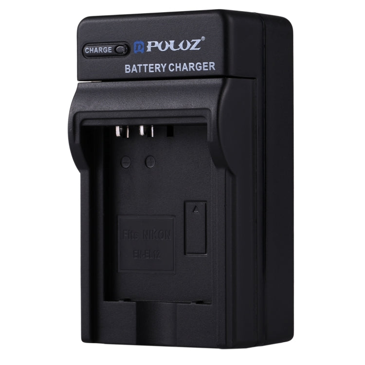 PULUZ EU Plug Battery Charger with Cable for Nikon EN-EL12 Battery - Battery Wall Charger by PULUZ | Online Shopping UK | buy2fix