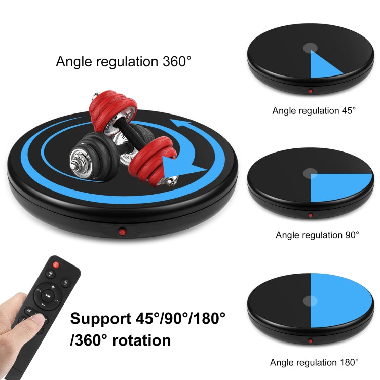 PULUZ 45cm Remote Control Adjusting Speed Rotating Turntable Display Stand, Black, Load 100kg(AU Plug) - Camera Accessories by PULUZ | Online Shopping UK | buy2fix