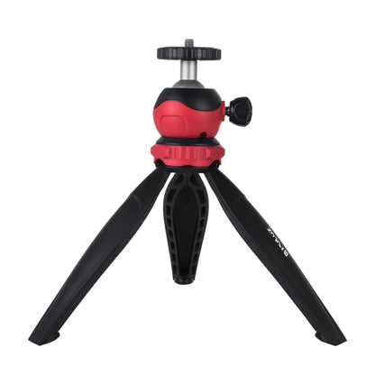 PULUZ 20cm Pocket Plastic Tripod Mount with 360 Degree Ball Head for Smartphones, GoPro, DSLR Cameras(Red) - Camera Accessories by PULUZ | Online Shopping UK | buy2fix