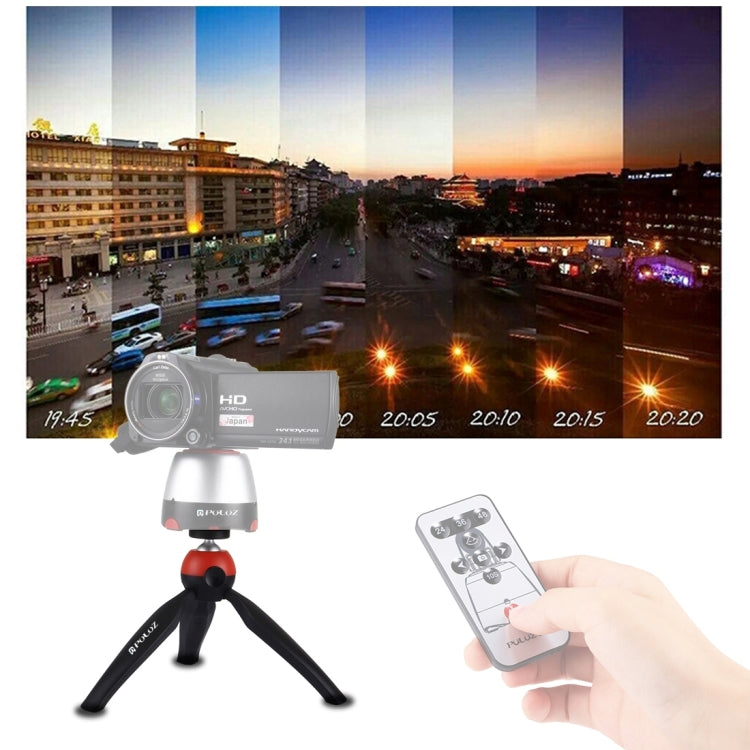 PULUZ Pocket Mini Tripod Mount with 360 Degree Ball Head & Phone Clamp for Smartphones(Red) - Camera Accessories by PULUZ | Online Shopping UK | buy2fix