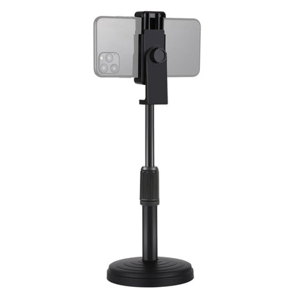 PULUZ Round Base Desktop Holder Mount with Phone Clamp, Adjustable Height: 15.5cm-25.5cm - Camera Accessories by PULUZ | Online Shopping UK | buy2fix