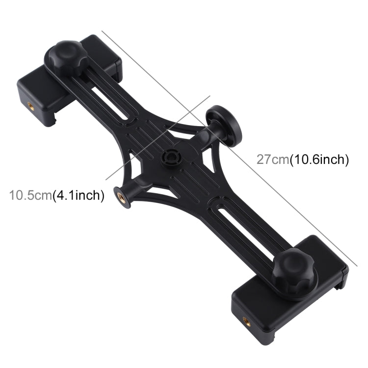 PULUZ Live Broadcast Dual Phone Brackets Horizontal Holder for iPhone, Galaxy, Huawei, Xiaomi, Sony and Other Smart Phones(Black) - Stand by PULUZ | Online Shopping UK | buy2fix