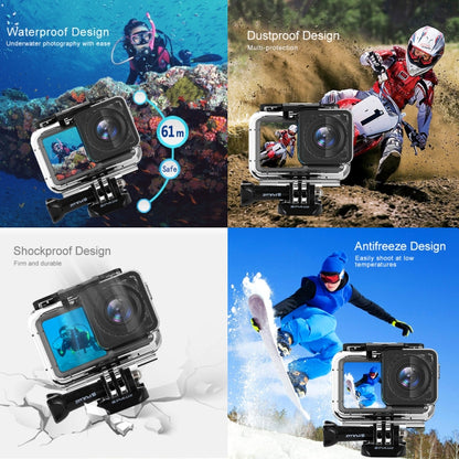 PULUZ 61m Underwater Waterproof Housing Diving Case for DJI Osmo Action, with Buckle Basic Mount & Screw - DJI & GoPro Accessories by PULUZ | Online Shopping UK | buy2fix