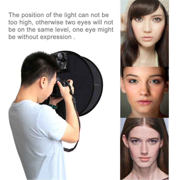 PULUZ 45cm Round Style Macro and Portrait Softbox SpeedLite Flash Light Foldable Diffuser - Camera Accessories by PULUZ | Online Shopping UK | buy2fix