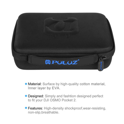 PULUZ Waterproof Carrying and Travel EVA Case for DJI OSMO Pocket 2, Size: 23x18x7cm(Black) - DJI & GoPro Accessories by PULUZ | Online Shopping UK | buy2fix