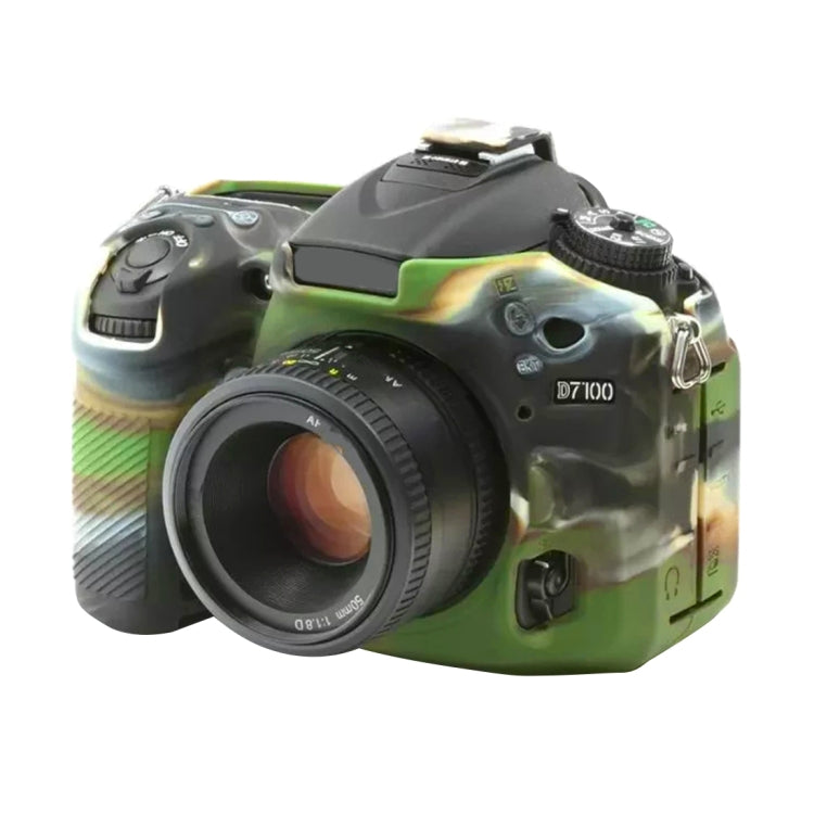 PULUZ Soft Silicone Protective Case for Nikon D7200 /D7100(Camouflage) - Protective Case by PULUZ | Online Shopping UK | buy2fix