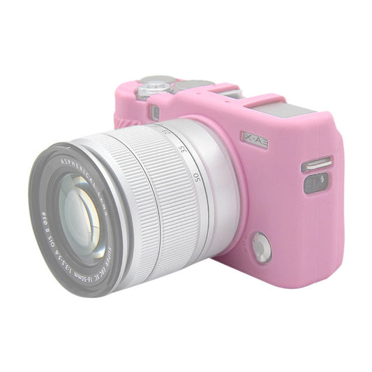 PULUZ Soft Silicone Protective Case for FUJIFILM X-A3 / X-A10(Pink) - Camera Accessories by PULUZ | Online Shopping UK | buy2fix