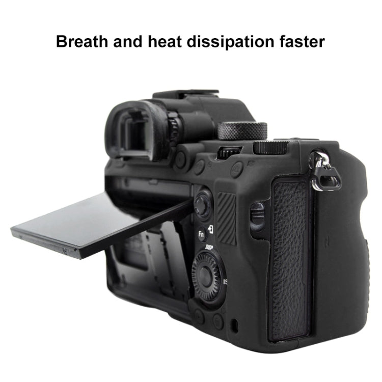 PULUZ Soft Silicone Protective Case for Sony A9 (ILCE-9) / A7 III/ A7R  III(Black) - Camera Accessories by PULUZ | Online Shopping UK | buy2fix