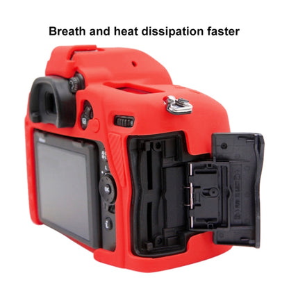 PULUZ Soft Silicone Protective Case for Nikon D780(Red) - Camera Accessories by PULUZ | Online Shopping UK | buy2fix