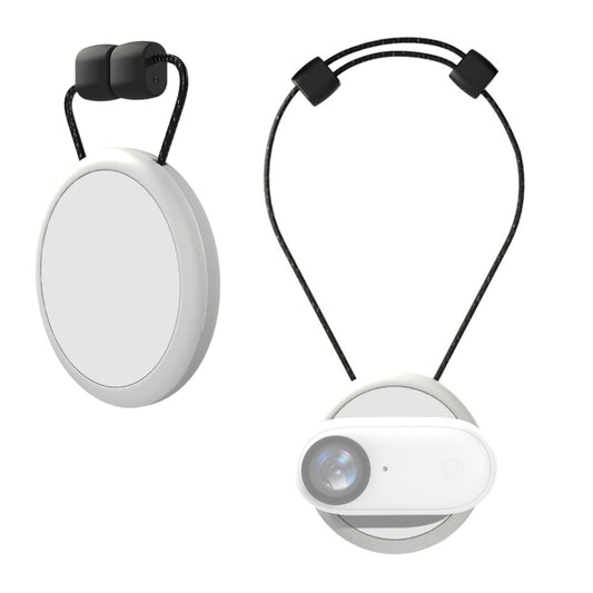 For Insta360 GO 3 PULUZ Magnetic Pendant Holder Quick Release Neck Strap (White) - Mount & Holder by PULUZ | Online Shopping UK | buy2fix