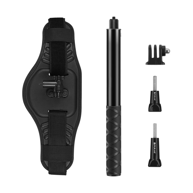 PULUZ Waist Belt Mount Strap with Selfie Stick Monopod for GoPro HERO10 Black / HERO9 Black / HERO8 Black / HERO7 /6 /5 /5 Session /4 Session /4 /3+ /3 /2 /1, DJI OSMO Pocket, Insta360 ONE X, Ricoh Th ... eta V/Theta SC36 and Other Panorama Action Cameras - DJI & GoPro Accessories by PULUZ | Online Shopping UK | buy2fix