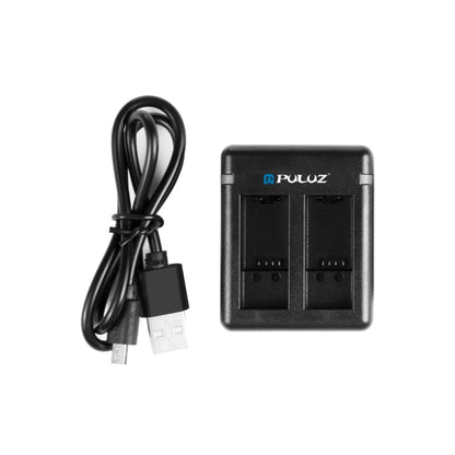 PULUZ USB Dual Batteries Charger for GoPro HERO12 Black /11 Black /10 Black /9 Black (Black) - Charger by PULUZ | Online Shopping UK | buy2fix