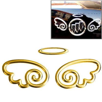 3D Wings Pattern Auto Emblem Logo Decoration Car Sticker, Size: 15.7cm x 5.5cm (approx.)(Gold) - Decorative Sticker by buy2fix | Online Shopping UK | buy2fix