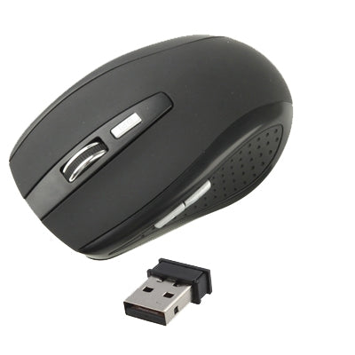 2.4 GHz 800~1600 DPI Wireless 6D Optical Mouse with USB Mini Receiver, Plug and Play, Working Distance up to 10 Meters(Black) - Wireless Mice by buy2fix | Online Shopping UK | buy2fix