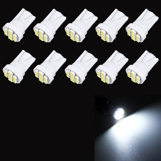 10 PCS T10 8 LED Car Signal Light Bulb(White Light) - In Car by buy2fix | Online Shopping UK | buy2fix