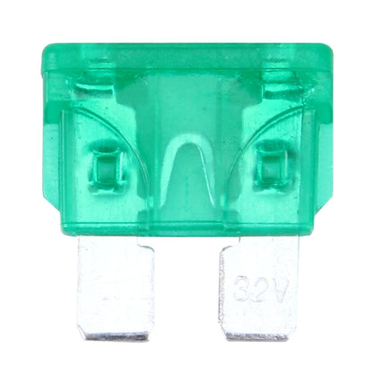 100 PCS Auto Mini Blade Fuse (30A) , DC 12V(Green) - In Car by buy2fix | Online Shopping UK | buy2fix