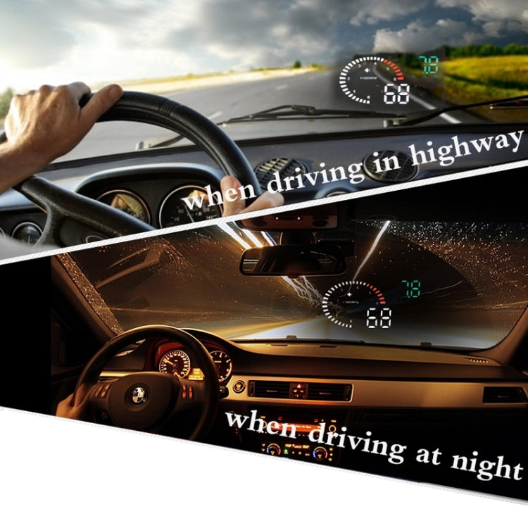 X6 3.5 inch Car OBDII / EUOBD HUD Vehicle-mounted Head Up Display Security System, Support Speed & Water Temperature & Speed Alarm & Fuel Consumption & Battery Voltage, etc. - Head Up Display System by buy2fix | Online Shopping UK | buy2fix