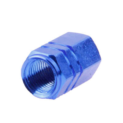 Blue Anodized Aluminum Tire Valve Stem Caps 4 pcs(Blue) - In Car by buy2fix | Online Shopping UK | buy2fix