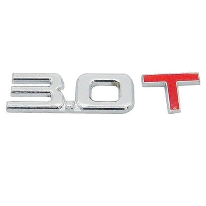 3D Universal Decal Chromed Metal 3.0T Car Emblem Badge Sticker Car Trailer Gas Displacement Identification, Size: 8.5x2.5 cm - 3D Metal Sticker by buy2fix | Online Shopping UK | buy2fix