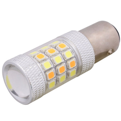 1157/BAY15D 8W 420LM White + Yellow Light 42 LED 2835 SMD Car Brake Light Steering Light Bulb, DC 12V - In Car by buy2fix | Online Shopping UK | buy2fix