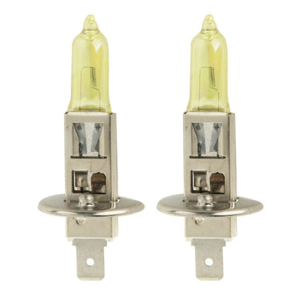 2 X H1 HOD Halogen Bulbs 12V 100W 2400 LM 3500K Yellow Light Headlights - In Car by buy2fix | Online Shopping UK | buy2fix