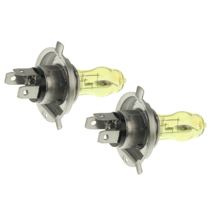 2 X H4 HOD Halogen Bulbs 12V 100W 2400 LM 3500K Yellow Light Headlights - In Car by buy2fix | Online Shopping UK | buy2fix