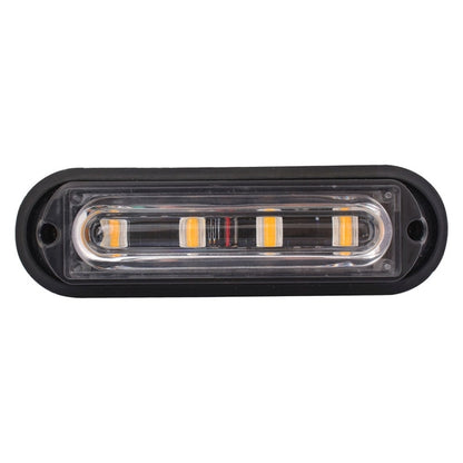 12W 720LM 4-LED Yellow Light 18 Flash Patterns Car Strobe Emergency Warning Light Lamp, DC 12V - In Car by buy2fix | Online Shopping UK | buy2fix