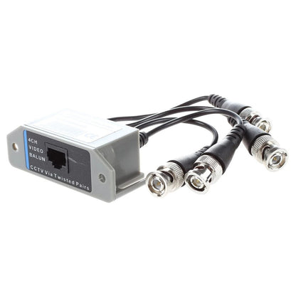 4 Channel Video ( BNC ) to UTP ( RJ45 ) Video Balun - Security by buy2fix | Online Shopping UK | buy2fix