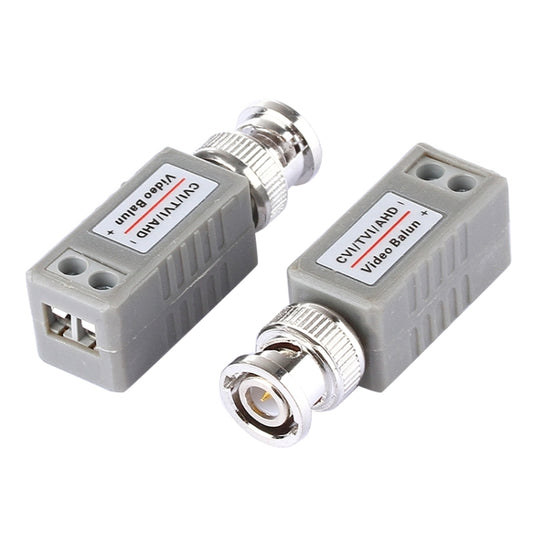 2 PCS 202E-HD CVI/TVI/AHD 1CH Passive Video Balun Coaxial Adapter - Security by buy2fix | Online Shopping UK | buy2fix