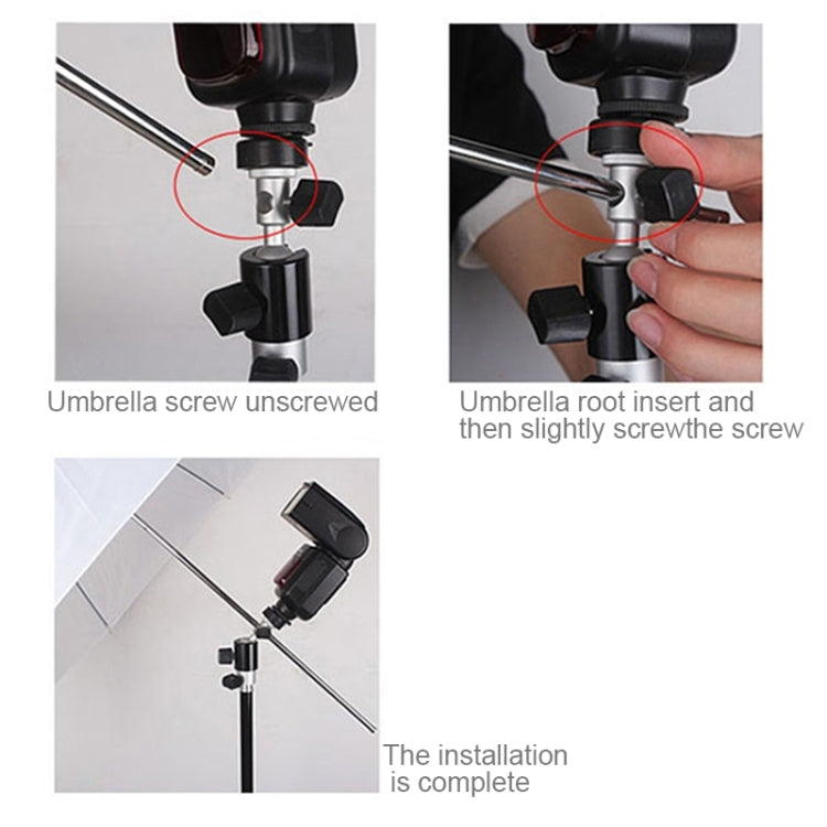 D Type Flash Light Stand Bracket(Black) - Camera Accessories by buy2fix | Online Shopping UK | buy2fix