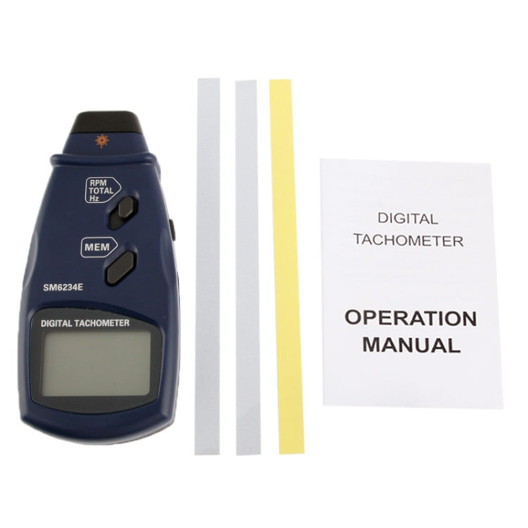 Digital Laser Photo Tachometer Non Contact RPM Tach (SM6234E) - Consumer Electronics by buy2fix | Online Shopping UK | buy2fix