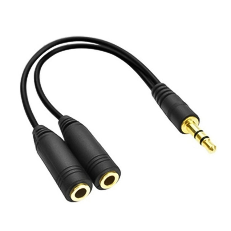 3.5mm Male to Dual 3.5mm Female Earphone Splitter adapter, Length: Approx 25cm - Splitter Adapter by buy2fix | Online Shopping UK | buy2fix