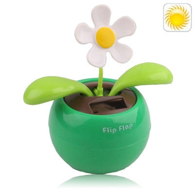 Solar Flip Flap Flower, Random Flower Color Delivery(Green) - Ornaments by buy2fix | Online Shopping UK | buy2fix