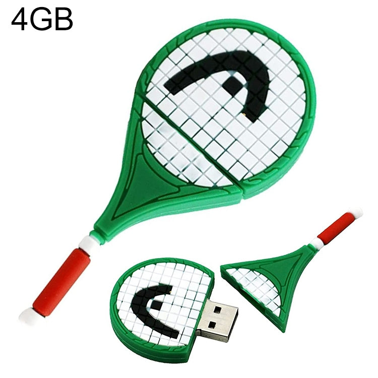 Tennis Racket Shape USB Flash Disk (4 GB) - USB Flash Drives by buy2fix | Online Shopping UK | buy2fix