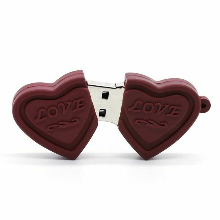 Dual Hearts Style 4GB USB Flash Disk - USB Flash Drives by buy2fix | Online Shopping UK | buy2fix