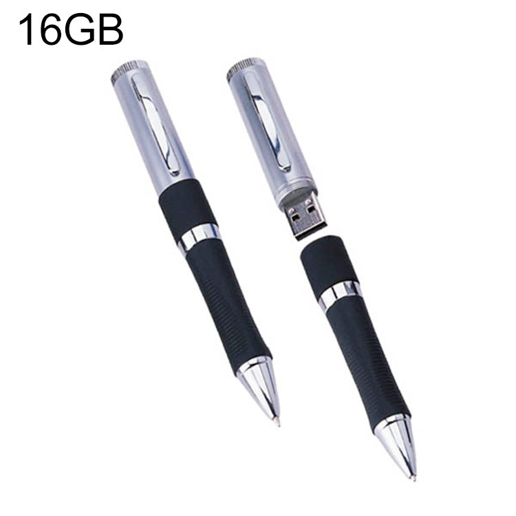 2 in 1 Pen Style USB Flash Disk, Black (16GB)(Black) - Computer & Networking by buy2fix | Online Shopping UK | buy2fix