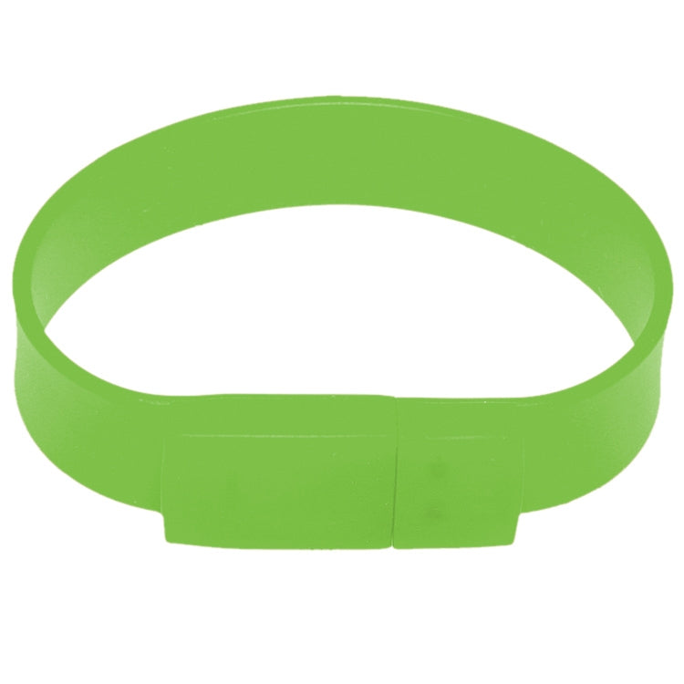 8GB Silicon Bracelets USB 2.0 Flash Disk(Green) - USB Flash Drives by buy2fix | Online Shopping UK | buy2fix