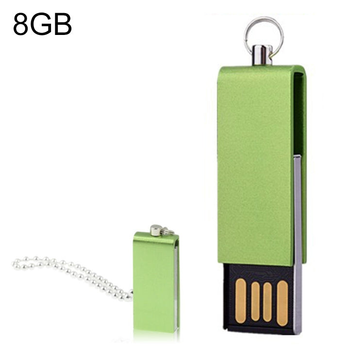 Mini Rotatable USB Flash Disk (8GB), Green - USB Flash Drives by buy2fix | Online Shopping UK | buy2fix