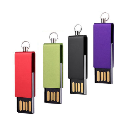 Mini Rotatable USB Flash Disk (2GB), Purple - USB Flash Drives by buy2fix | Online Shopping UK | buy2fix