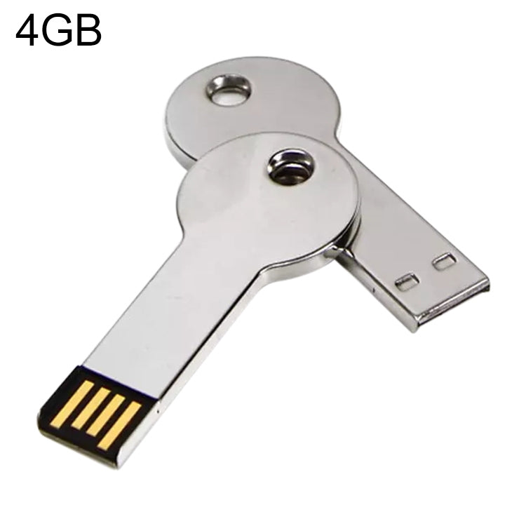 Metal Series Mini USB 2.0 Flash Disk with Keychain (4GB) - Computer & Networking by buy2fix | Online Shopping UK | buy2fix