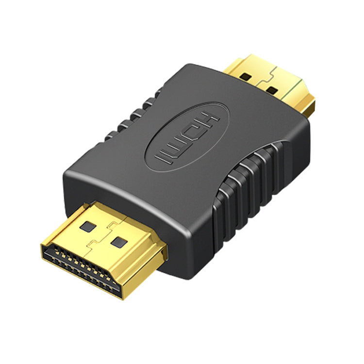 Gold Plated HDMI 19 Pin Male to HDMI 19 Pin Male Adapter, Support Full HD 1080P(Black) - Adapter by buy2fix | Online Shopping UK | buy2fix