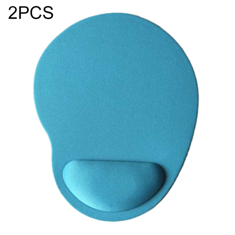 2 PCS Cloth Gel Wrist Rest Mouse Pad(Sky Blue) - Mouse Pads by buy2fix | Online Shopping UK | buy2fix