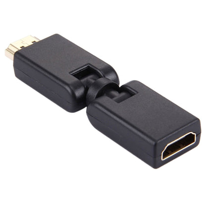 HDMI 19 Pin Male to Female 360 Degree SWIVEL Adaptor (Gold Plated)(Black) - Adapter by buy2fix | Online Shopping UK | buy2fix