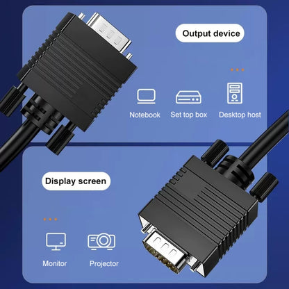 1.5m Normal Quality VGA 15Pin Male to VGA 15Pin Male Cable for CRT Monitor - Cable by buy2fix | Online Shopping UK | buy2fix