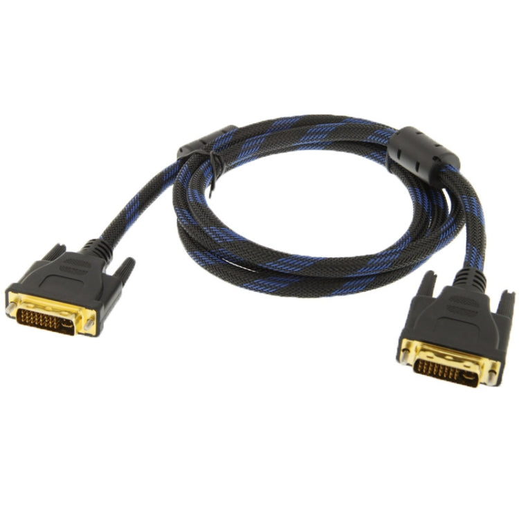 Nylon Netting Style DVI-I Dual Link 24+5 Pin Male to Male M / M Video Cable, Length: 1.5m -  by buy2fix | Online Shopping UK | buy2fix